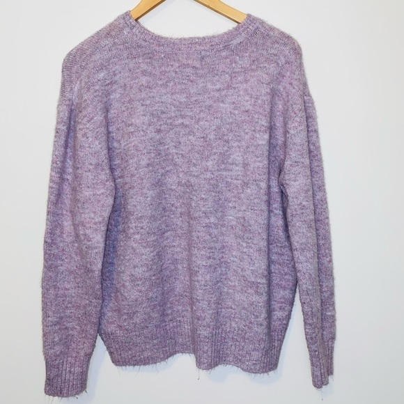 For the Republic "Eclectic" Logo Mauve Pink Cozy Sweater Size Medium - Picture 3 of 4